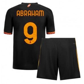 Lacne Dětský Futbalové dres AS Roma Tammy Abraham #9 2023-24 Krátky Rukáv - Tretina (+ trenírky)